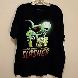 Nickelodeon Black SpongeBob Long Sleeve Tee